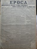 Ziarul Epoca, 2 Dec. 1899; Discursul D-lui Take Ionescu ; Nota D-lui I. Lahovari