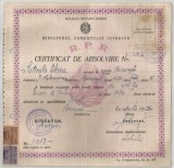 Romania, Ministerul Comertului Interior, Certificat de absolvire, Bucuresti, 1957
