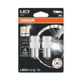 Set 2 Becuri Auxiliare Cu Led 12V (P21w) Amber Bli Osram 97641 7506DYP-02B