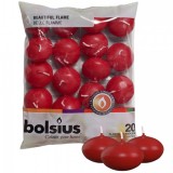 Pachet 20 Lumanari Pastile Plutitoare Ceara Visinie 4.5h Bolsius LPG20 YGQ