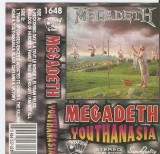 Caseta Audio Muzica Megadeth Youthanasia Album Poker Sound By Roton Stare Foarte Buna
