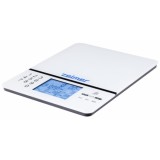 Cantar de bucatarie cu calculator calorii Zelmer ZKS1500N, capacitate maxima 5 kg, precizie masurare 1 g, afisaj tactil , display LCD, suprafata de st