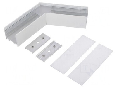 Conector 120&amp;deg; Alb Aluminiu VARIO30-02 foto