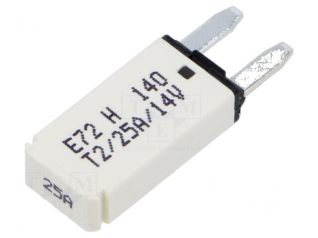 Siguranță termică 25A 12VDC auto 12,45mm E72