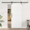 Ușă glisantă Manual Alb 83 x 202 cm Lemn masiv de pin