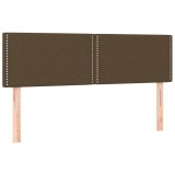Cumpara ieftin Tablii de pat, maro inchis, 144x5x78/88 cm, textil