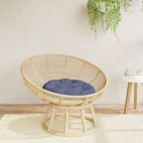 vidaXL Pernă rotundă, bleumarin, &Oslash; 60 x11 cm, țesătură Oxford 379345