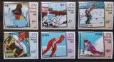 BC713, Laos 1988, set colita+serie sport, J.O.Calgary (2 poze)
