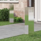 vidaXL Lumină LED Solară pentru Alei Herringbone 2 pcs Oţel inoxidabil 879734