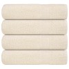 VidaXL Prosoape de duș 4 buc crem 70x140 cm 360 g/m&sup2; 100% bumbac 137002