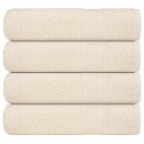 vidaXL Prosoape de duș 4 buc crem 70x140 cm 360 g/m&sup2; 100% bumbac