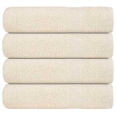 vidaXL Prosoape de duș 4 buc crem 70x140 cm 360 g/m&amp;sup2; 100% bumbac 137002 foto