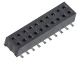 Conector şiruri pini mamă 20 PIN 1,27mm aurit SMT SAMTEC