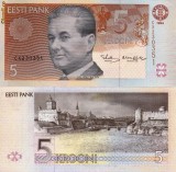 Estonia 5 Krooni 1994 UNC Bancnota, Neutilizata, Europa