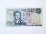Luxemburg 20 Francs 1966,bancnota din imagini in stare buna