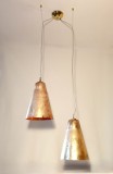 Lustra (1 din 2) Mid-Century, Iluminat arhitectural, RUGGIU, vintage