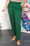 Cumpara ieftin Pantalon Elegant Cu Talie Inalta Verde Brad - 50Marimea