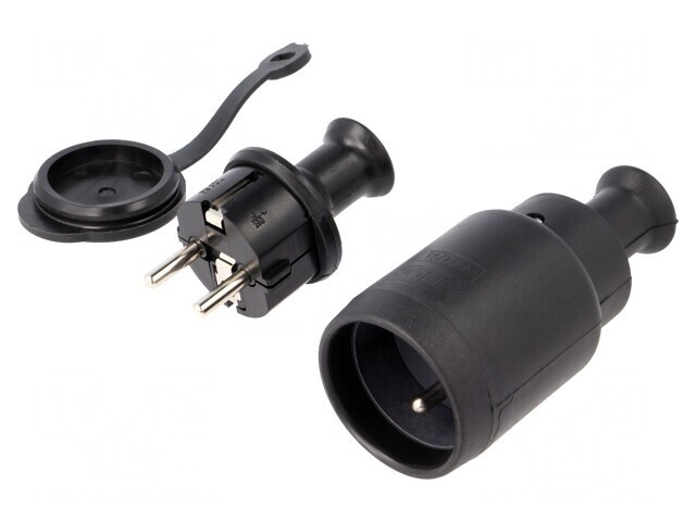 Conector Alimentare AC 250V 16A Negru