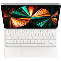 Husa cu tastatura Apple Magic Keyboard pentru iPad Pro 12.9" (gen.5) Alb, layout INT EN, Alb