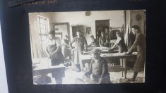 F536-I-Foto Santimbru Romania-Atelier de meseriasi tamplari inainte de 1946.
