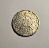 Germania 3 Mark Marci 1910 G Baden Piesa Frumoasa, Europa