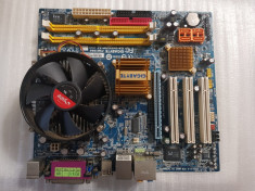 Placa de baza GIGABYTE GA-945GZM-S2 LGA 775 DDR2 + procesor+ cooler - poze reale foto