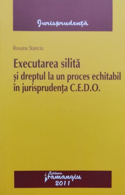 Executarea Silita Si Dreptul La Un Proces Echitabil In Jurisp - Roxana Stanciu , C789 foto