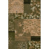 Covor Model Lotos 1521-310, Marime 60 x 110 cm, Verde, Inaltime Fir 8 mm, Antialergic, Polipropilena, Living, Dormitor, Sufragerie, Birou