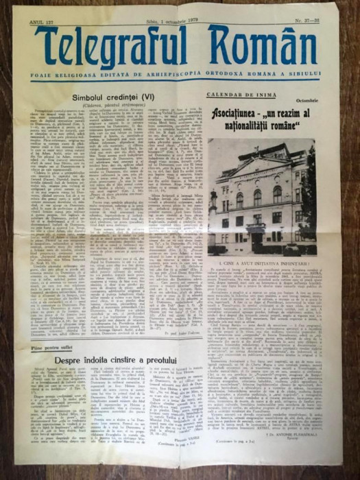 * Telegraful Roman, Nr.37-38, Octombrie 1979