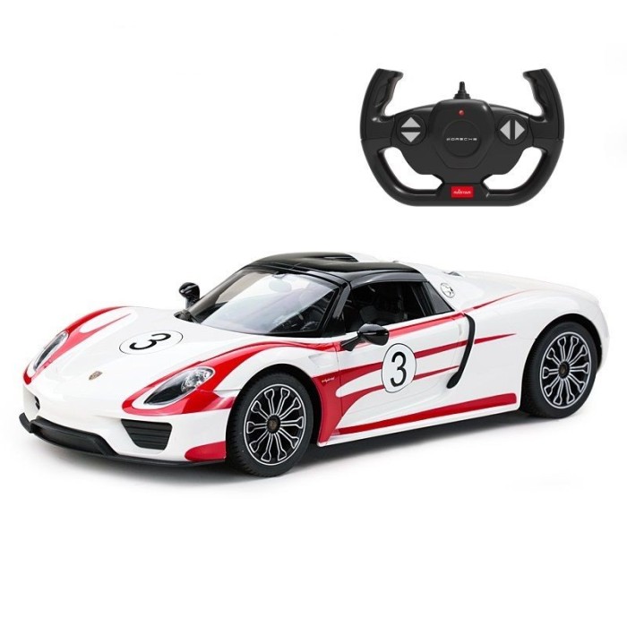 MASINA CU TELECOMANDA PORSCHE 918 SPYDER WEISSACH ALB SCARA 1 LA 14