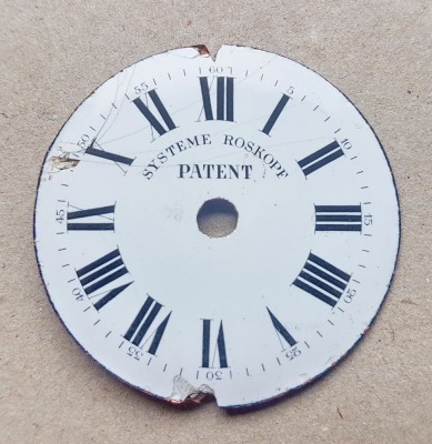 C921-Cadran Systeme Roskopf Patent portelan. foto