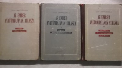 Kiss Ferencz, Szentagothai Janos - Az ember anatomiajanak atlasza, vol. I-II-III (vezi detalii pentru livrare in tara) foto