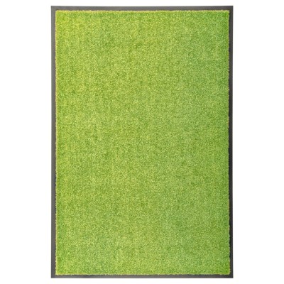 Covoraș de ușă lavabil, verde, 60 x 90 cm foto