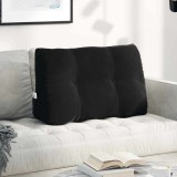 vidaXL Perna pentru spate Negru 80 x 24 x 50 cm Catifea 42014435