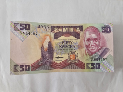 Zambia 50 Kwacha 1988 Noua foto