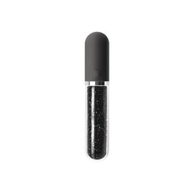 Vibrator Clasic Stardust Charm, Negru, 16.5 cm foto