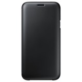 Husa de protectie Samsung Wallet Cover pentru Galaxy J7 (2017), Black