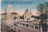 CP Timisoara Bulev. Maria cu biserica evreasca Izraelita templommal ND(1925), Necirculata, Fotografie