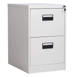 Clasificator Metalic Asamblat FIRST cu 2 Sertare, 733x433x590 mm, Otel, Gri Deschis