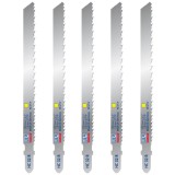 Wilpu HC 32 R - Set panze fierastrau pendular tija cu un prag de prindere (T) 132 mm lemn taiere dreapta fina 5 bucati