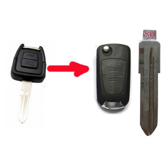 Carcasa Cheie Briceag Opel Zafira 2 Butoane Pentru Transformat AutoProtect KeyCars