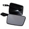 Set oglinzi patrate, negre, material metal