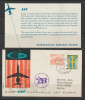 Plic Circulat Suedia 1972 ,Posta Aeriana Primul Zbor SAS , Stockholm - Cairo