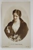 A.S.R. PRINTESA ELISABETA , CU CATELUL SI UN BUCHET DE FLORI , FOTO JULIETTA , FORMAT CARTE POSTALA , INTERBELICA
