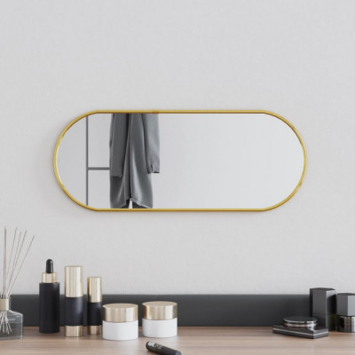 Oglinda de perete, auriu, 50x20 cm, ovala GartenMobel Dekor foto