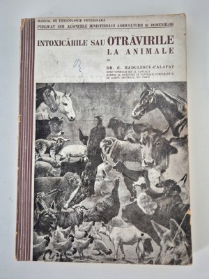 Carte veche cu autograf Radulescu Calafat Intoxicarile sau otravirile la animale foto