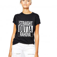 Tricou dama negru - Straight Outta Rahova - S