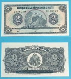 Haiti 2 Gourdes 1990 Citadelle Laferri&egrave;re UNC, Serie C976779, P#254 - Bancnota Haiti