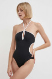 Max Mara Beachwear costum de baie dintr-o bucată culoarea negru, cupa moale, 2416831279600 2416830000000