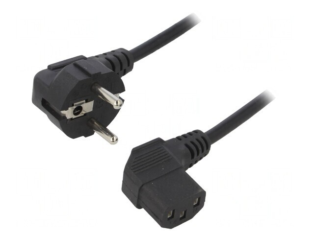 Cablu Schuko Negru 1,5m 10A 250V 3x0,5mm2